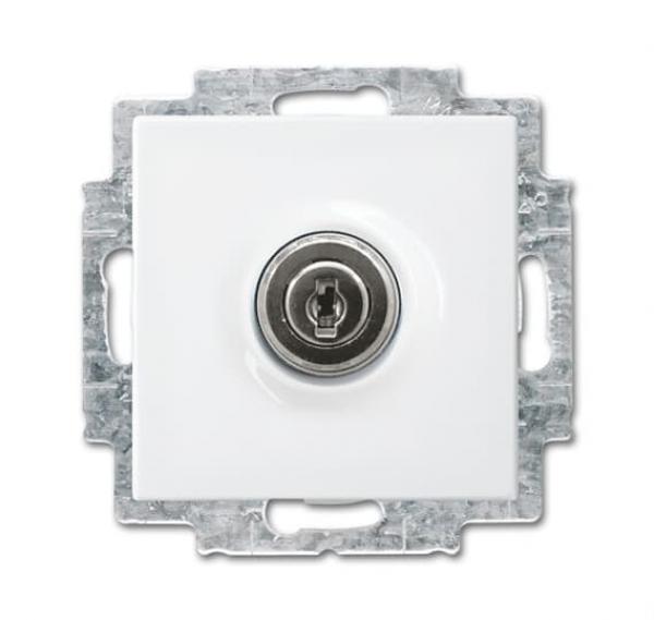 BJ SCHUKO® Steckdosen-Einsatz mit Klappdeckel und Schloss 20 EUKBSL-914