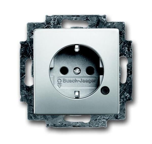 BJ SCHUKO® Steckdosen-Einsatz mit LED Kontrolllicht 20 EUCBL-866