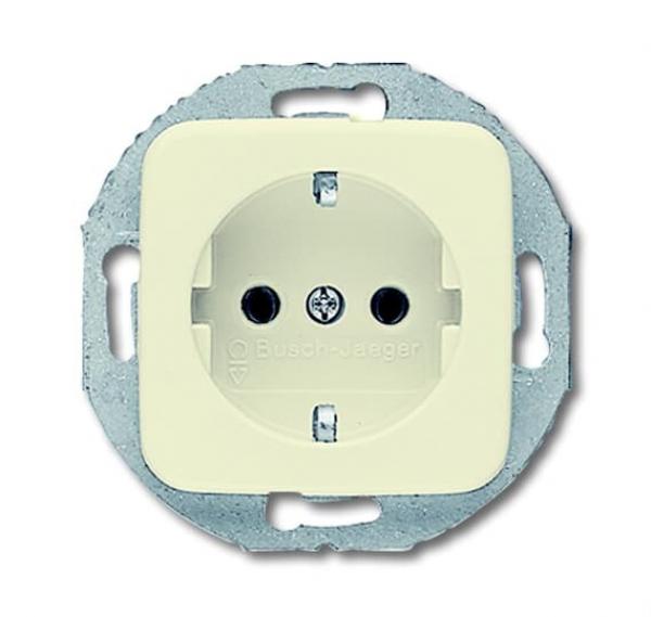 BJ SCHUKO® Steckdosen-Einsatz mit rundem Tragring 20 EUCRD-212