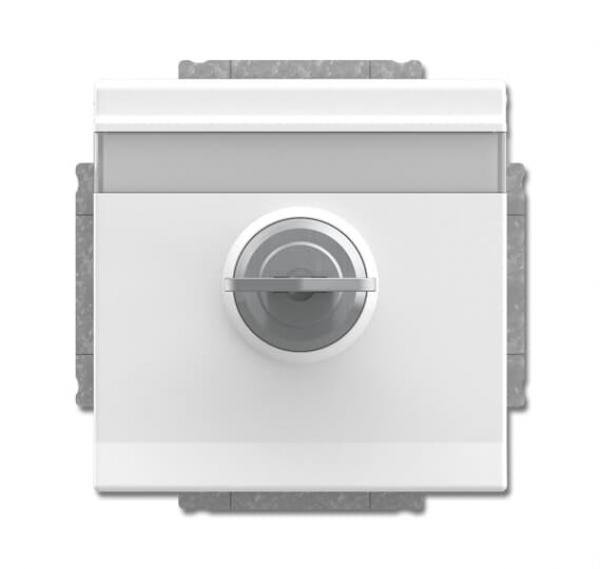 BJ SCHUKO® Steckdosen-Einsatz mit Klappdeckel und Schloss 20 EUKNBSL-84-101