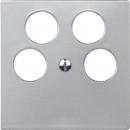 Merten System M Sat-Abdeckung 4loch f. Ankaro aluminium 295360