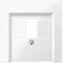 Merten System M Abdeckung TAE/Audio/USB polarwei§ gl_nzend,  296019