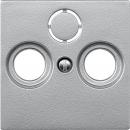 Merten System M Abdeckung fŸr Antennensteckdose aluminium 297560