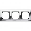 Merten M-PLAN-Metallrahmen, 3fach, Chrom 475339