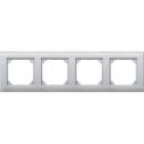 Merten M-PLAN-Rahmen, 4fach, aluminium 486460