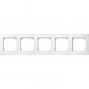 Merten M-PLAN-Rahmen, 5fach, polarweiß matt 486519