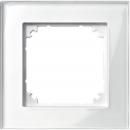 Merten M-PLAN-Echtglasrahmen, 1fach, Brillantweiß 489119