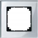 Merten M-PLAN-Echtglasrahmen, 1fach, Diamantsilber 489160
