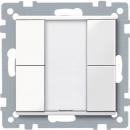 Merten Taster 2fach plus, polarwei§ gl_nzend, System M 617219