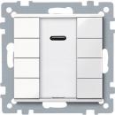 Merten Taster 4fach plus mit IR-Empf_nger, polarwei§ gl_nzend, System M 617519