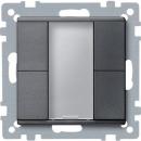 Merten Taster 2fach plus, anthrazit, System M 627614