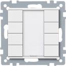 Merten Taster 4fach plus, polarwei§, System M 627819