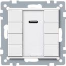 Merten Taster 4fach plus mit IR-Empf_nger, polarwei§, System M 627919