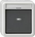 Gira IP44 WD Wippschalter/ Wechselschalter Aufputz Grau 010631