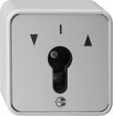 Gira IP44 WG SchlŸsseltaster Wechsler Aufputz Grau 016330