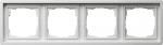 Gira Abdeckrahmen 4fach Fl_chenschalter Reinwei§ 0214112