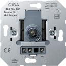 Gira Dimmer mit DruckWechselschalter fŸr GlŸhlampen 100-1000W 118100