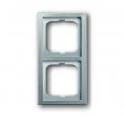 B+J pur edelstahl, Rahmen 2-fach, edelstahl 1722-866K