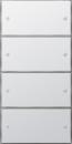 Gira KNX Tastsensor 3 Komfort 4fach (2+2) Fl_chenschalter Reinwei§ 2035112