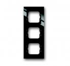 B+J Busch-axcent¨,  Rahmen 3-fach, schwarz 1723-281