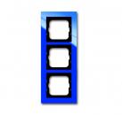 B+J Busch-axcent¨,  Rahmen 3-fach, blau 1723-288