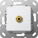 Gira Miniklinke 3,5 mm Kabelpeitsche Einsatz Reinwei§ 564903