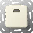 Gira HDMI Kabelpeitsche Einsatz Cremewei§ 567001