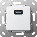 Gira USB 3.0 A Gender Changer Einsatz Reinwei§ 568203