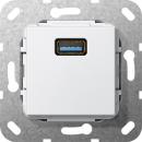 Gira USB 3.0 A Kabelpeitsche Einsatz Reinwei§ 568303
