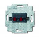 B+J Lautsprecher-Anschlussdose, 2-fach, schwarz, anthrazit 0248/05-101