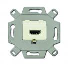 B+J HDMI-Anschlussdose cremewei§, wei§ 0261/31