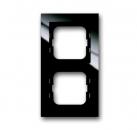 B+J Busch-axcent¨,  Rahmen 2-fach, ch‰teau-schwarz 1722-295