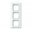 B+J Busch-axcent¨,  Rahmen 3-fach, wei§glas 1723-280