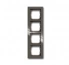 B+J Busch-axcent¨,  Rahmen 4-fach, entr_e-grau 1724-291