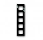 B+J Busch-axcent¨,  Rahmen 5-fach, schwarz 1725-281