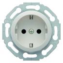 Berker 1930/Glas/Palazzo Steckdose mit KS polarweiß, glänzend 4755