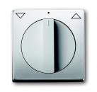 B+J pur edelstahl, Abdeckung fŸr Jalousieschalter/-taster, Drehgriff 1740-866