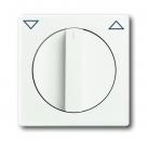 B+J future® linear, Abdeckung mit Drehgriff, studioweiß matt 1740-884