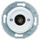 Berker 1930/Glas/Palazzo Drucktaster mit Lichtsignal + Abdeckung polarwei§ gl 5104