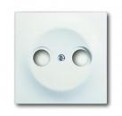 B+J impuls, Abdeckung fŸr Antennensteckdosen mit 2 AnschlŸssen, studiowei§ matt 1743-774