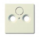 B+J future® linear, Abdeckung für Antennendosen 2loch, elfenbeinweiß 1743-82