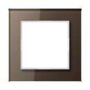 Jung A500 creation Rahmen 1fach Glas Mokka AC581GLMO