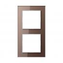 Jung A500 creation Rahmen 2fach Glas Mokka AC582GLMO