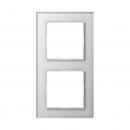 Jung A500 creation Rahmen 2fach Glas Weiß AC582GLWW