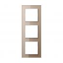 Jung A500 creation Rahmen 3fach Glas Champagner AC583GLCH