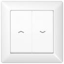 Jung AS500 Jalousie Wippe mit Vollplatte Alpinweiß AS590-5PWW