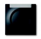 B+J impuls, Kappen, Abdeckung fŸr Aus-, Wechsel-, Kreuzschalter, Taster mit Beschriftungsfeld, schwarz matt 1781-775