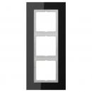 Jung LS plus Rahmen 3fach Glas Schwarz LSP983GLSW
