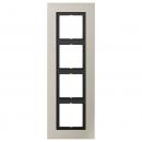 Jung LS plus Rahmen 4fach Edelstahl LSP984ES