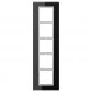 Jung LS plus Rahmen 5fach Glas Schwarz LSP985GLSW
